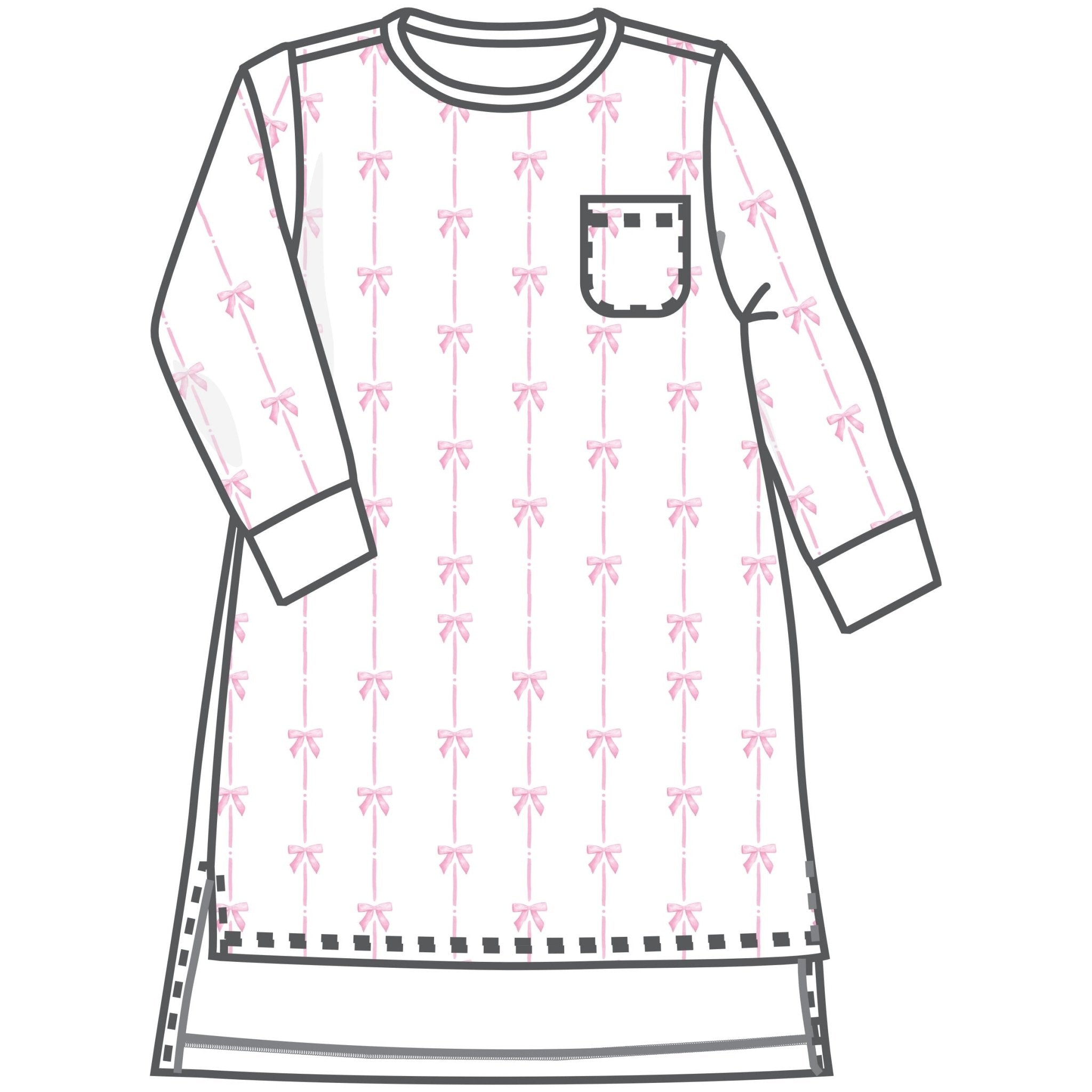 Amelia's Classics Long Sleeve Nightdress - Magnolia BabyNightdress