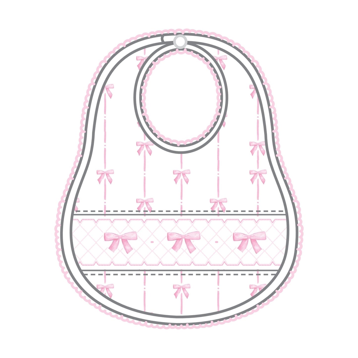 Amelia's Classics Smocked Bib - Magnolia Baby Girl