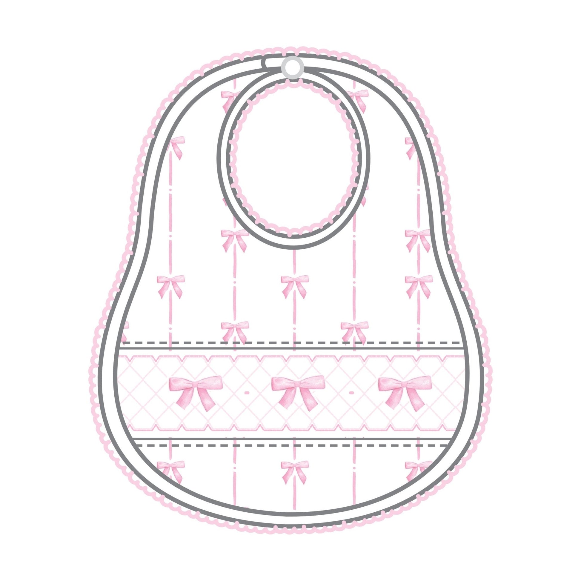 Amelia's Classics Smocked Bib - Magnolia Baby Girl