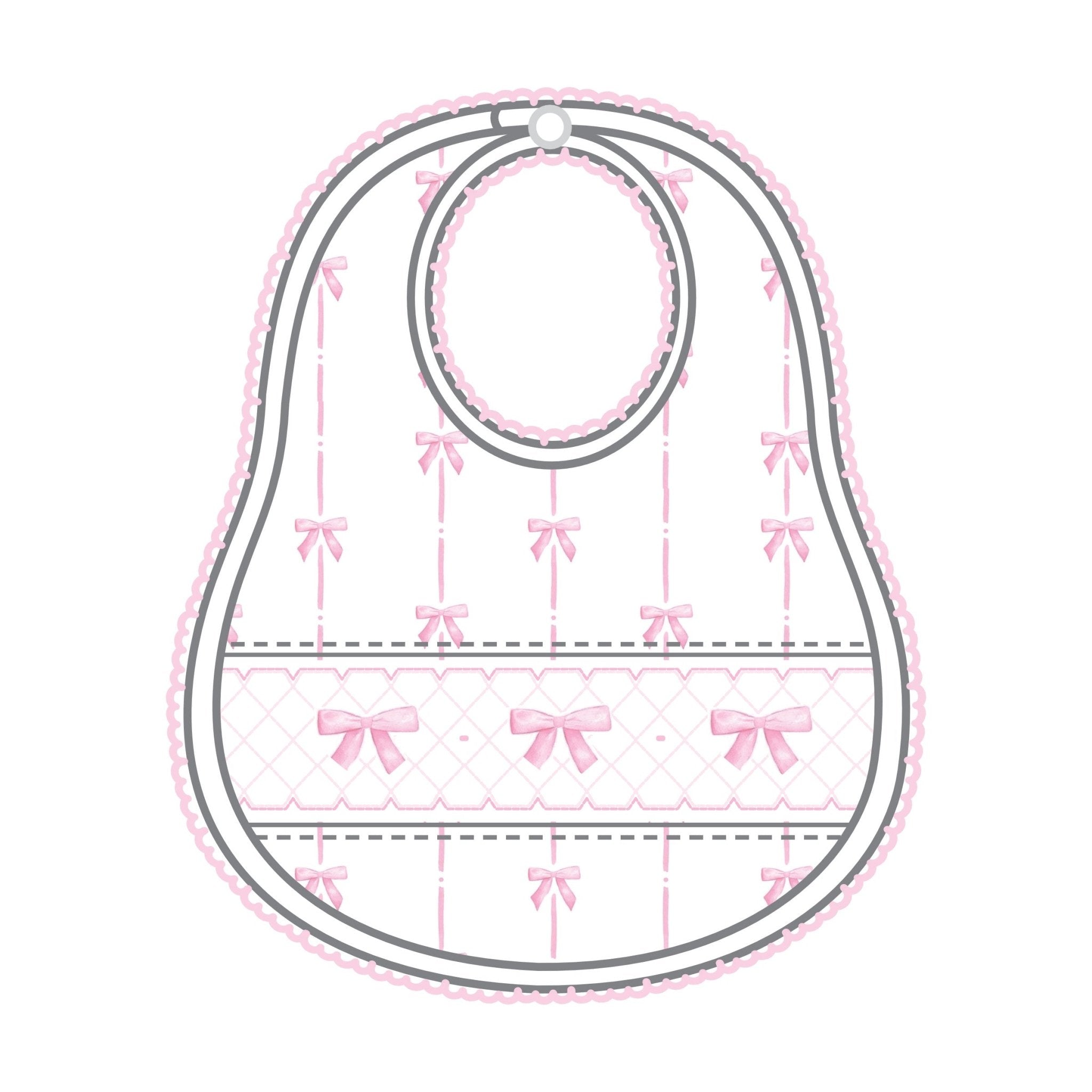 Amelia's Classics Smocked Bib - Magnolia Baby Girl