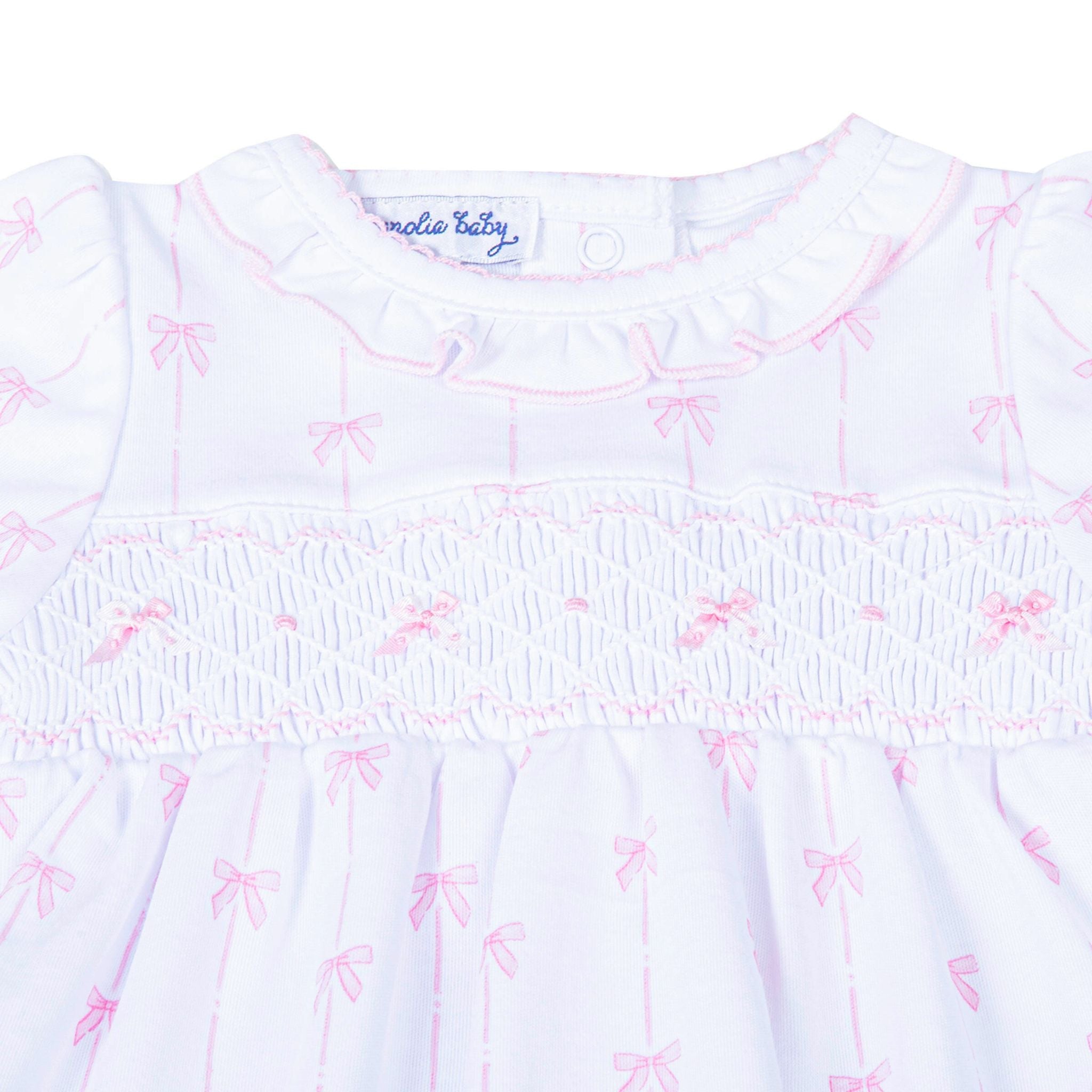 Amelia's Classics Smocked Footie - Magnolia Baby Girl