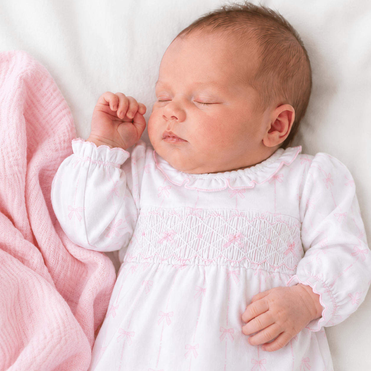 Amelia's Classics Smocked Footie - Magnolia BabyFootie