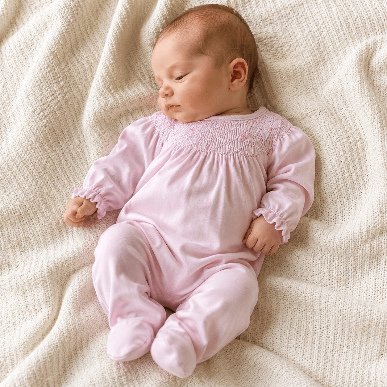 Amelia's Classics Solid Bishop Footie - Magnolia BabyFootie