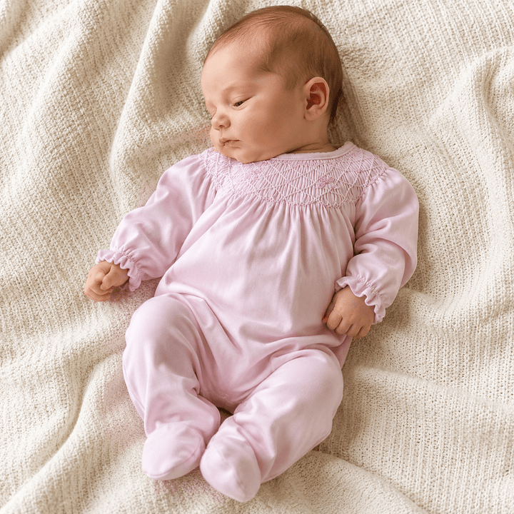 Amelia's Classics Solid Bishop Footie - Magnolia BabyFootie