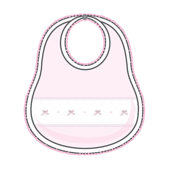 Amelia's Classics Solid Smocked Bib - Magnolia BabyBib
