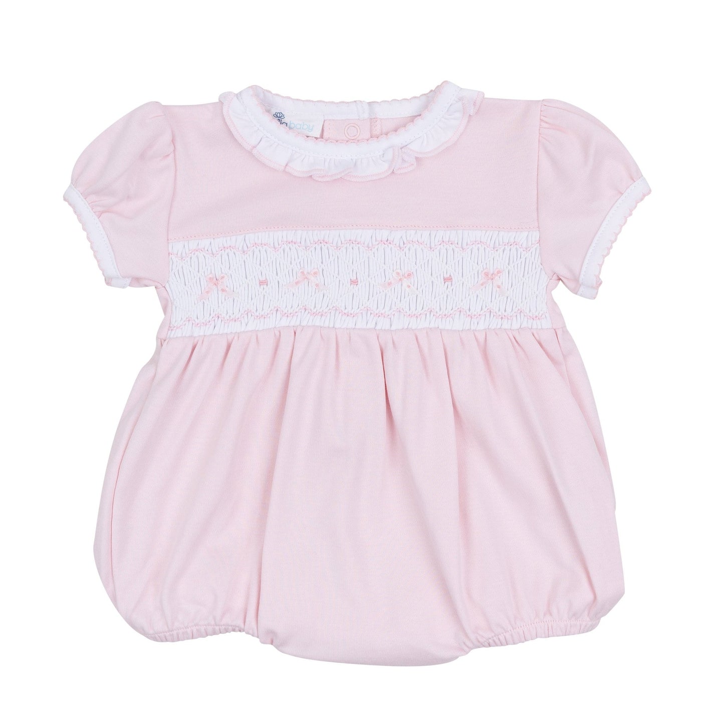 Amelia's Classics Solid Smocked Bubble - Magnolia BabyBubble