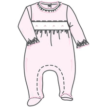  Amelia's Classics Solid Smocked Footie - Magnolia BabyFootie