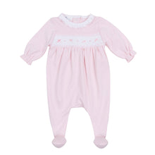  Amelia's Classics Solid Smocked Footie - Magnolia BabyFootie