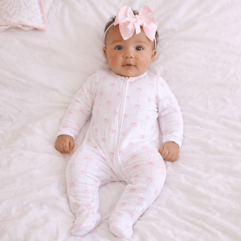 Amelia's Classics Zip Flap Footie - Magnolia BabyFootie