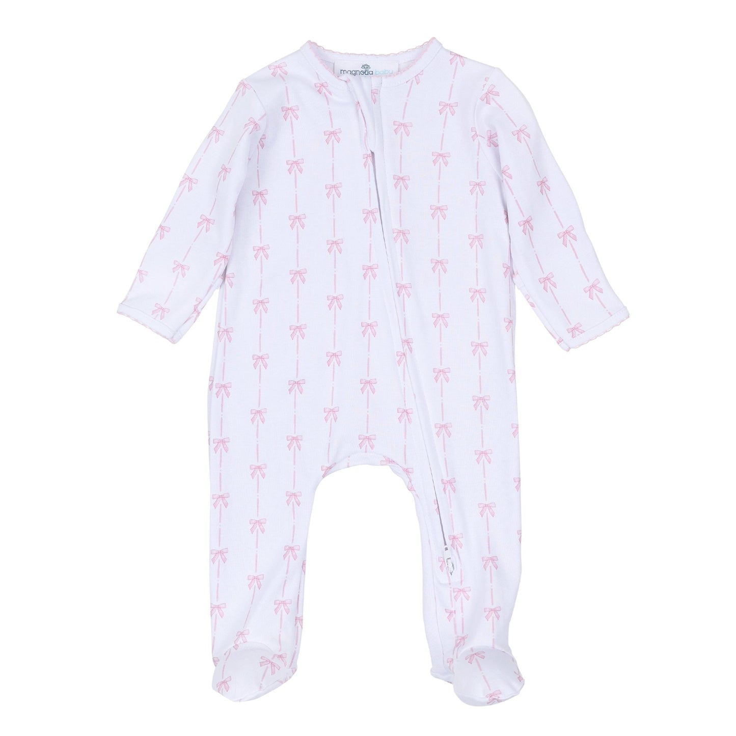 Amelia's Classics Zip Flap Footie - Magnolia BabyFootie