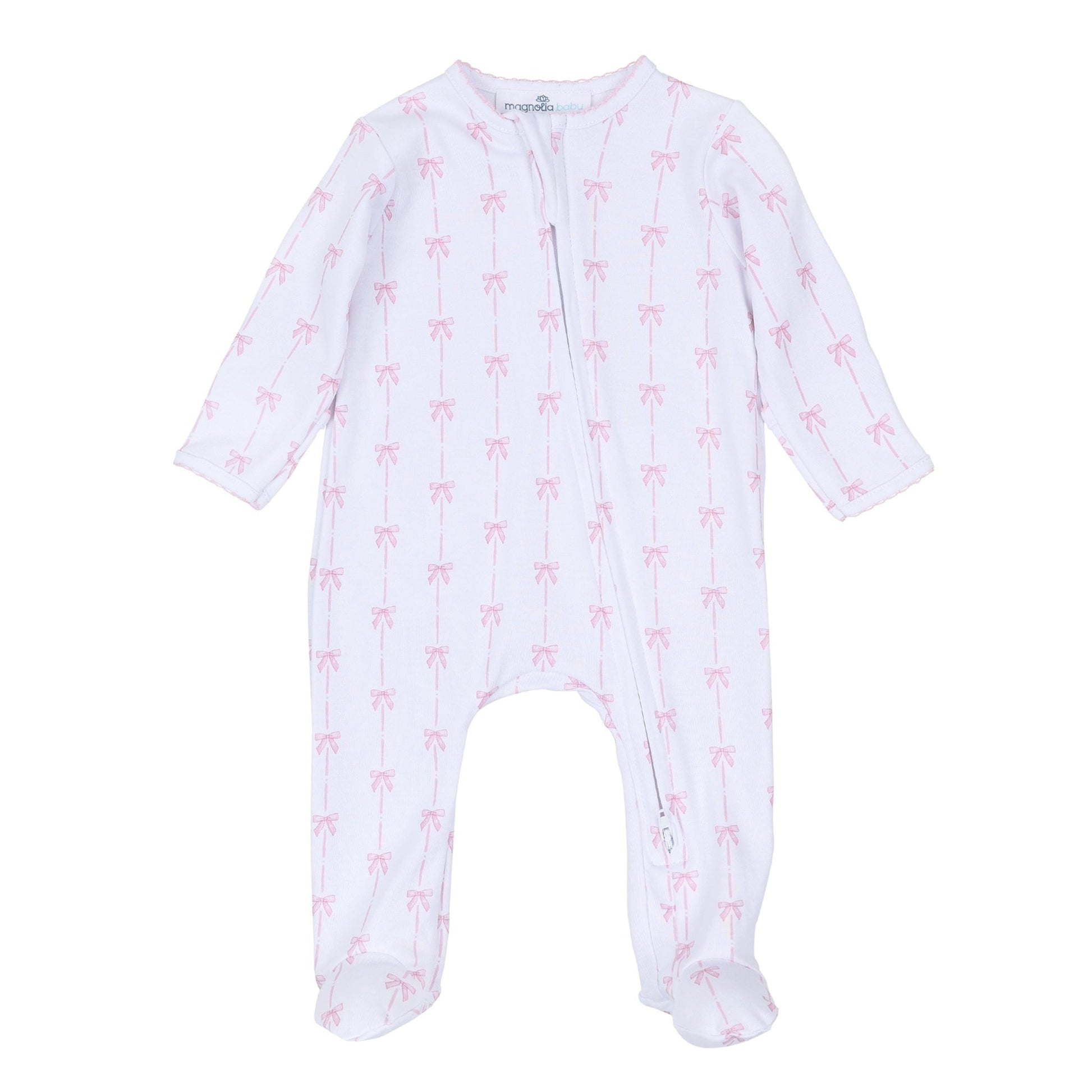 Amelia's Classics Zip Flap Footie - Magnolia BabyFootie