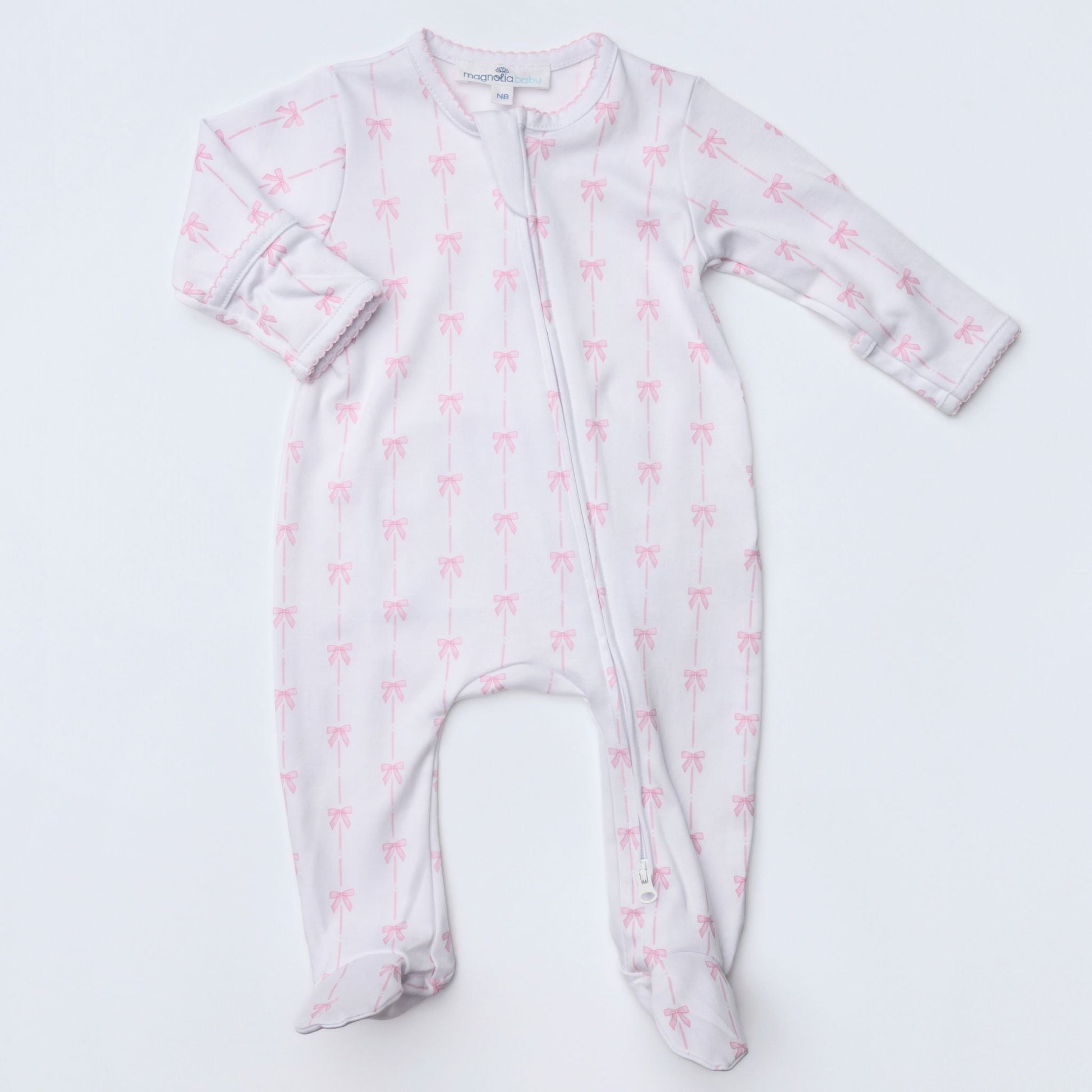 Amelia's Classics Zip Footie - Magnolia BabyFootie