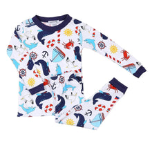  Anchors Away! Long Pajama - Magnolia BabyLong Pajamas