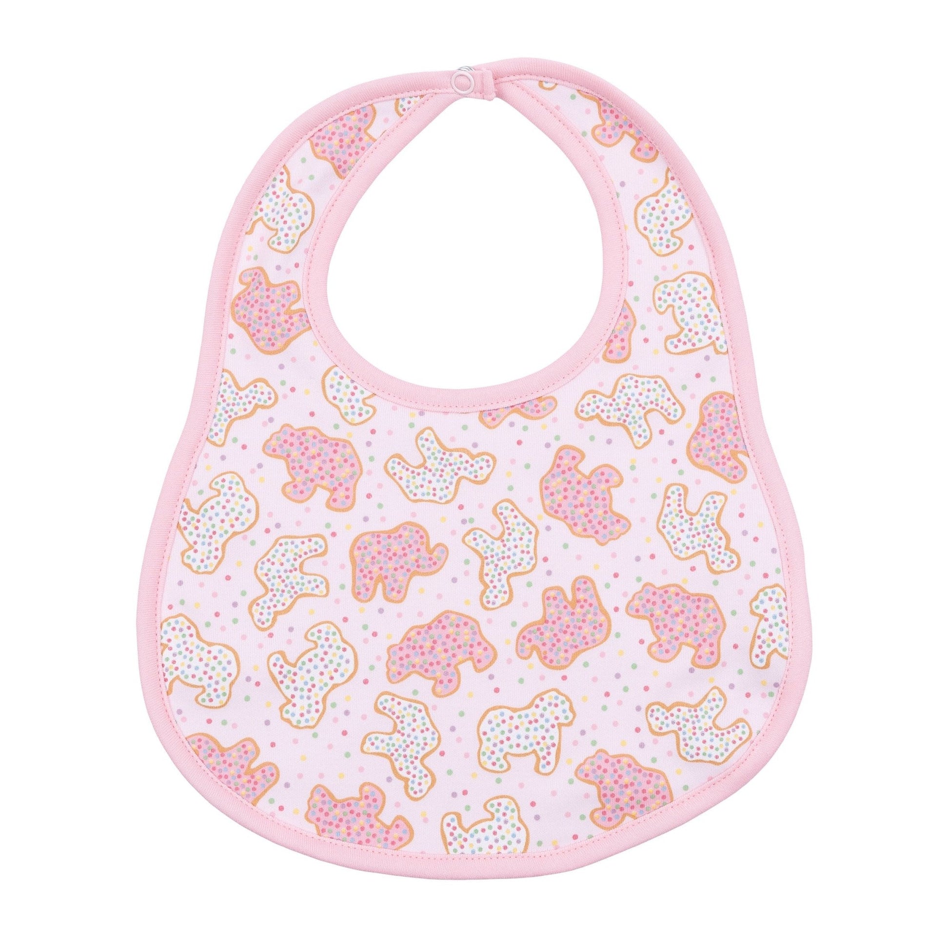 Animal Crackers Bib - Pink - Magnolia BabyBib