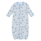 Animal Crackers Converter - Light Blue - Magnolia BabyConverter Gown