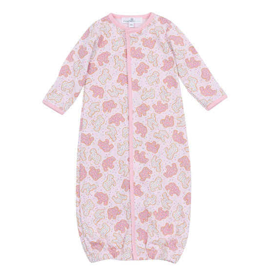 Animal Crackers Converter - Pink - Magnolia BabyConverter Gown