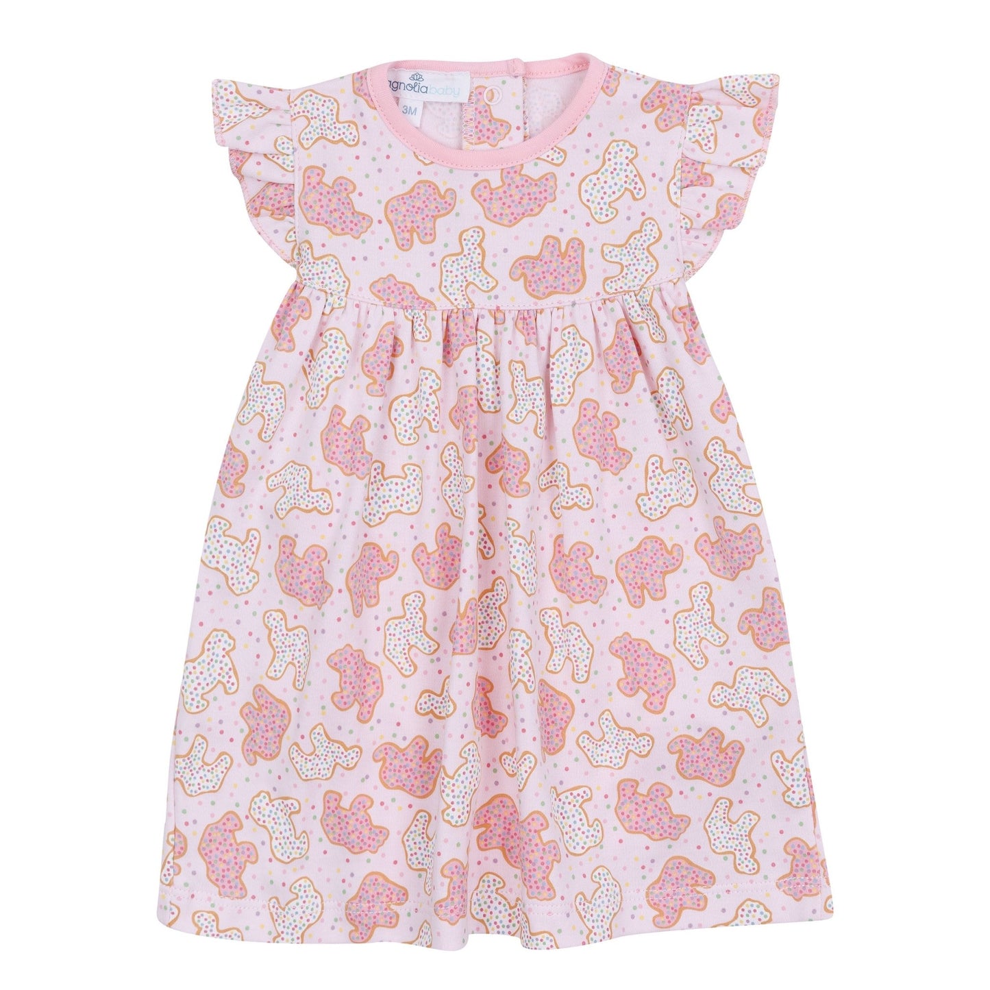 Animal Crackers Dress - Pink - Magnolia BabyDress