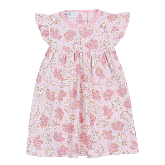 Animal Crackers Dress - Pink - Magnolia BabyDress