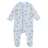 Animal Crackers Footie - Light Blue - Magnolia BabyFootie