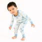Animal Crackers Long Pajamas - Light Blue - Magnolia BabyLong Pajamas