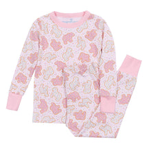  Animal Crackers Long Pajamas - Pink - Magnolia BabyLong Pajamas