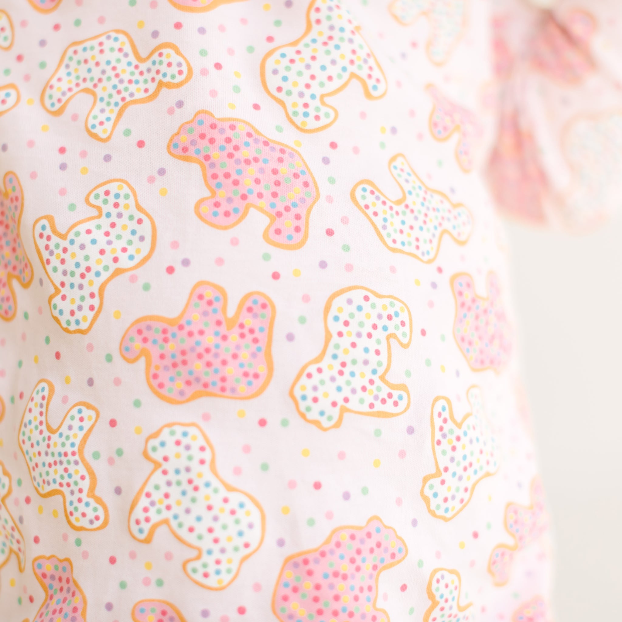 Animal Crackers Long Pajamas - Pink - Magnolia BabyLong Pajamas