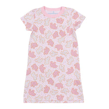  Animal Crackers Short Sleeve Nightdress - Pink - Magnolia BabyNightdress