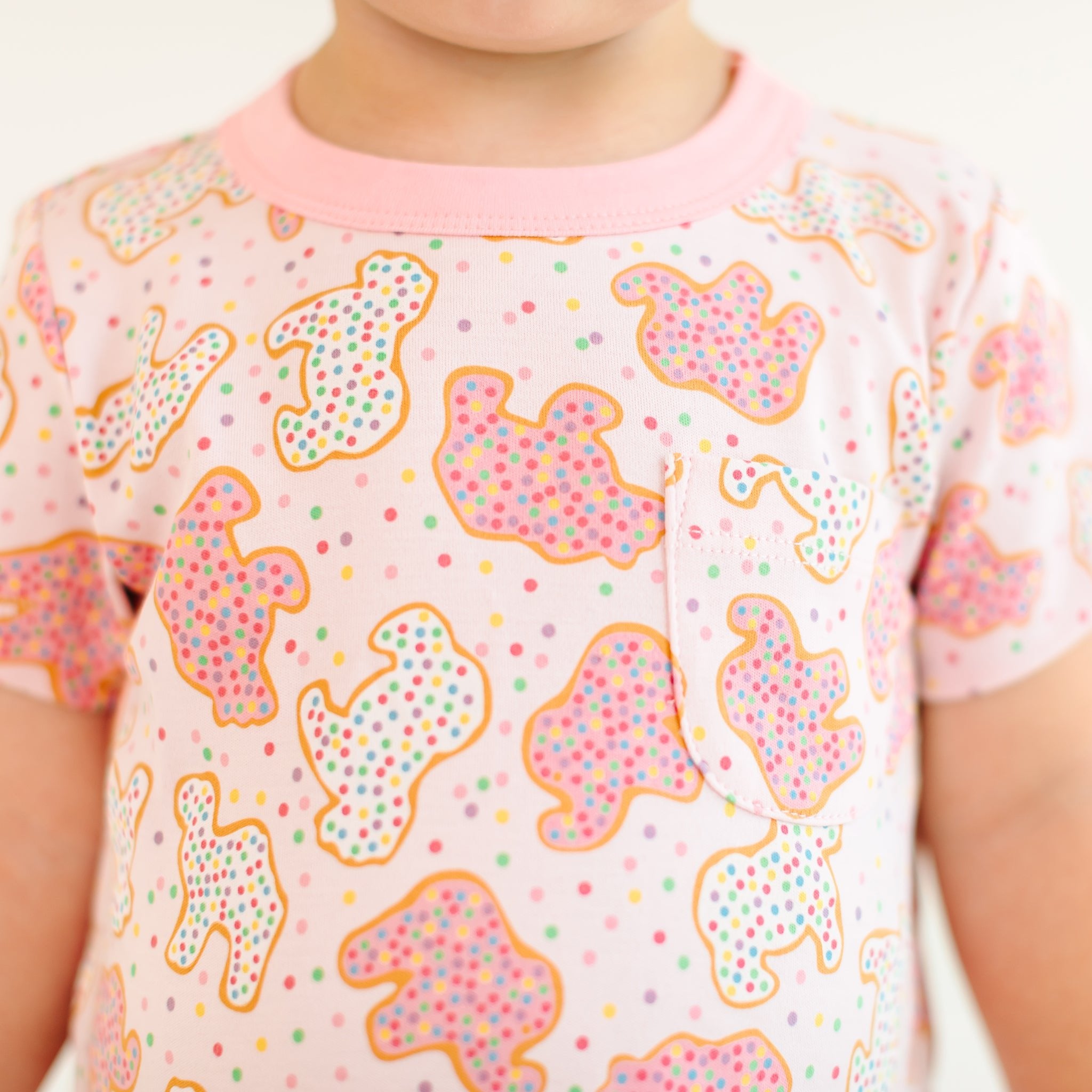 Animal Crackers Short Sleeve Nightdress - Pink - Magnolia BabyNightdress