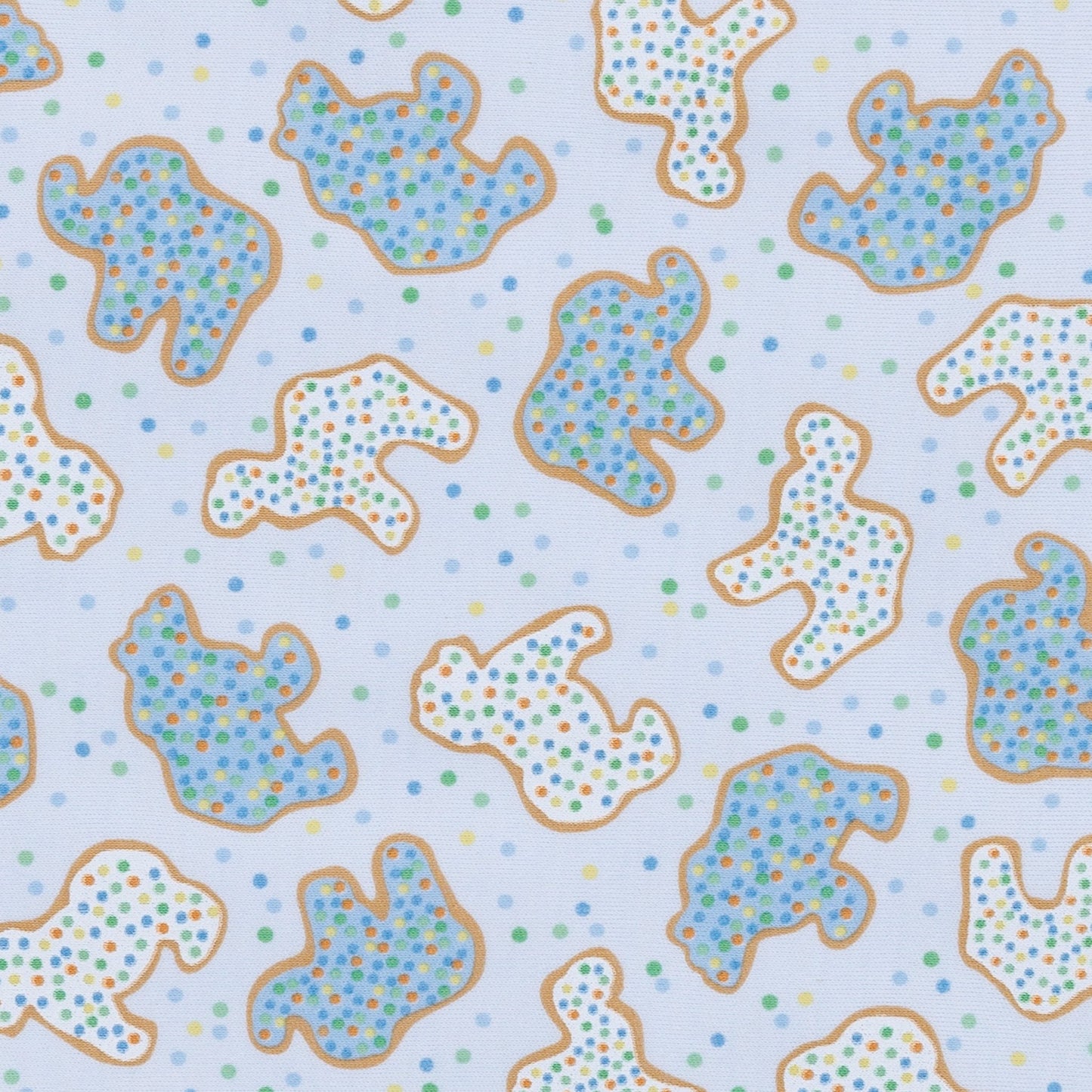 Animal Crackers Zip Footie - Light Blue - Magnolia BabyFootie
