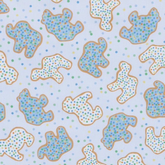 Animal Crackers Zip Footie - Light Blue - Magnolia BabyFootie