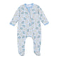 Animal Crackers Zip Footie - Light Blue - Magnolia BabyFootie