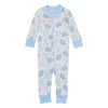 Animal Crackers Zip Pajamas - Light Blue - Magnolia BabyZipper Pajamas