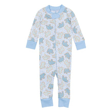  Animal Crackers Zip Pajamas - Light Blue - Magnolia BabyZipper Pajamas