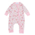 Animal Crackers Zip Playsuit - Pink - Magnolia BabyPlaysuit