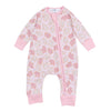 Animal Crackers Zip Playsuit - Pink - Magnolia BabyPlaysuit