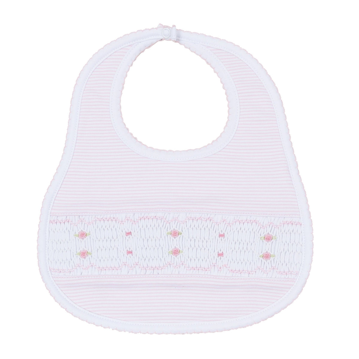 Magnolia Baby_Anna Smocked Bib - Pink_1