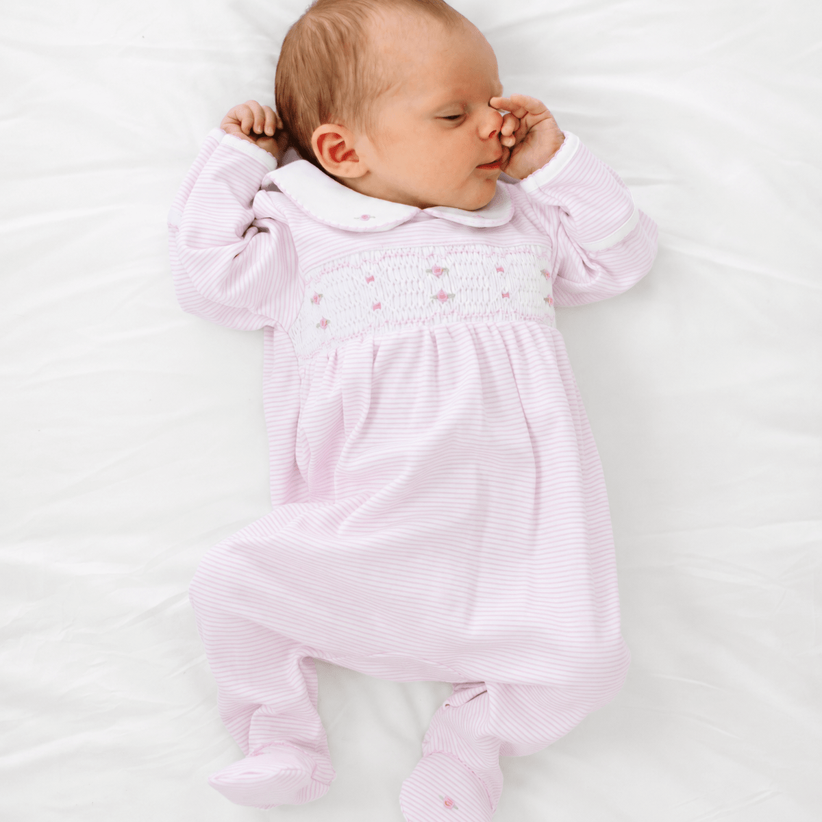 Magnolia Baby_Anna Smocked Footie_1