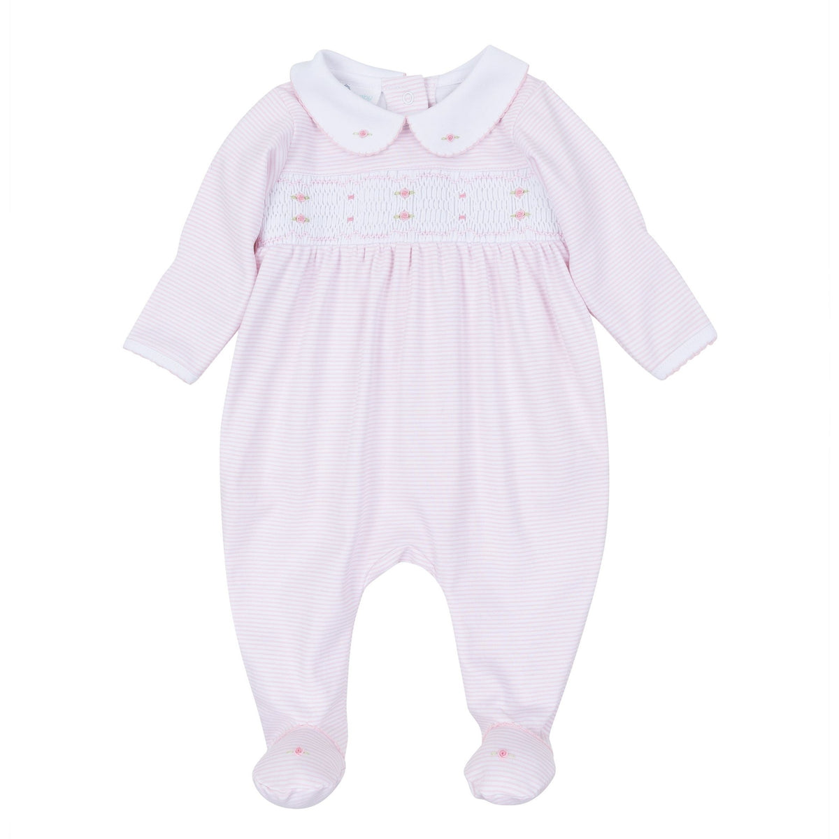 Magnolia Baby_Anna Smocked Footie - Pink_7