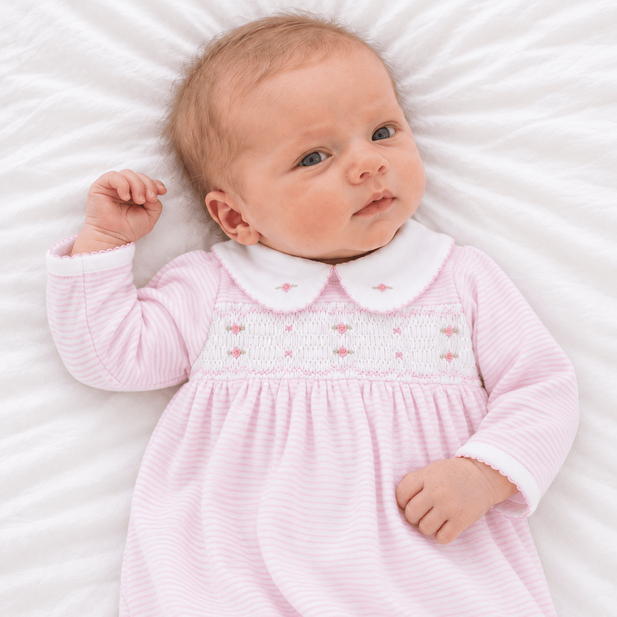 Magnolia Baby_Anna Smocked Gown - Pink_2