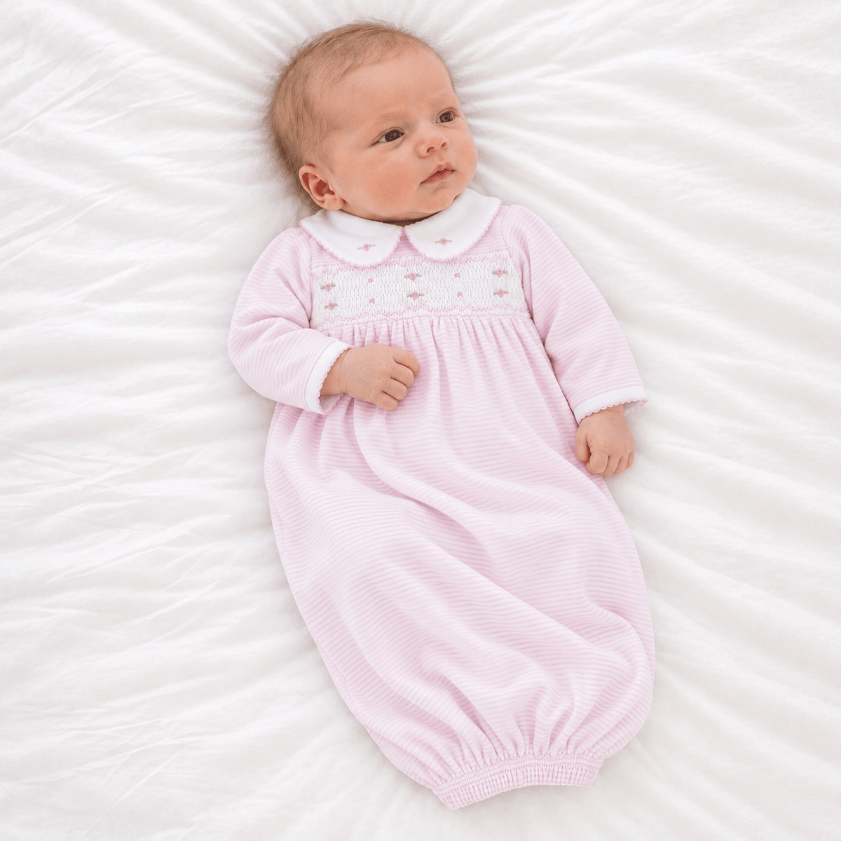 Magnolia Baby_Anna Smocked Gown - Pink_1