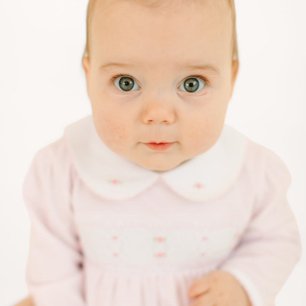Magnolia Baby_Anna Smocked Long Sleeve Bubble - Pink_6
