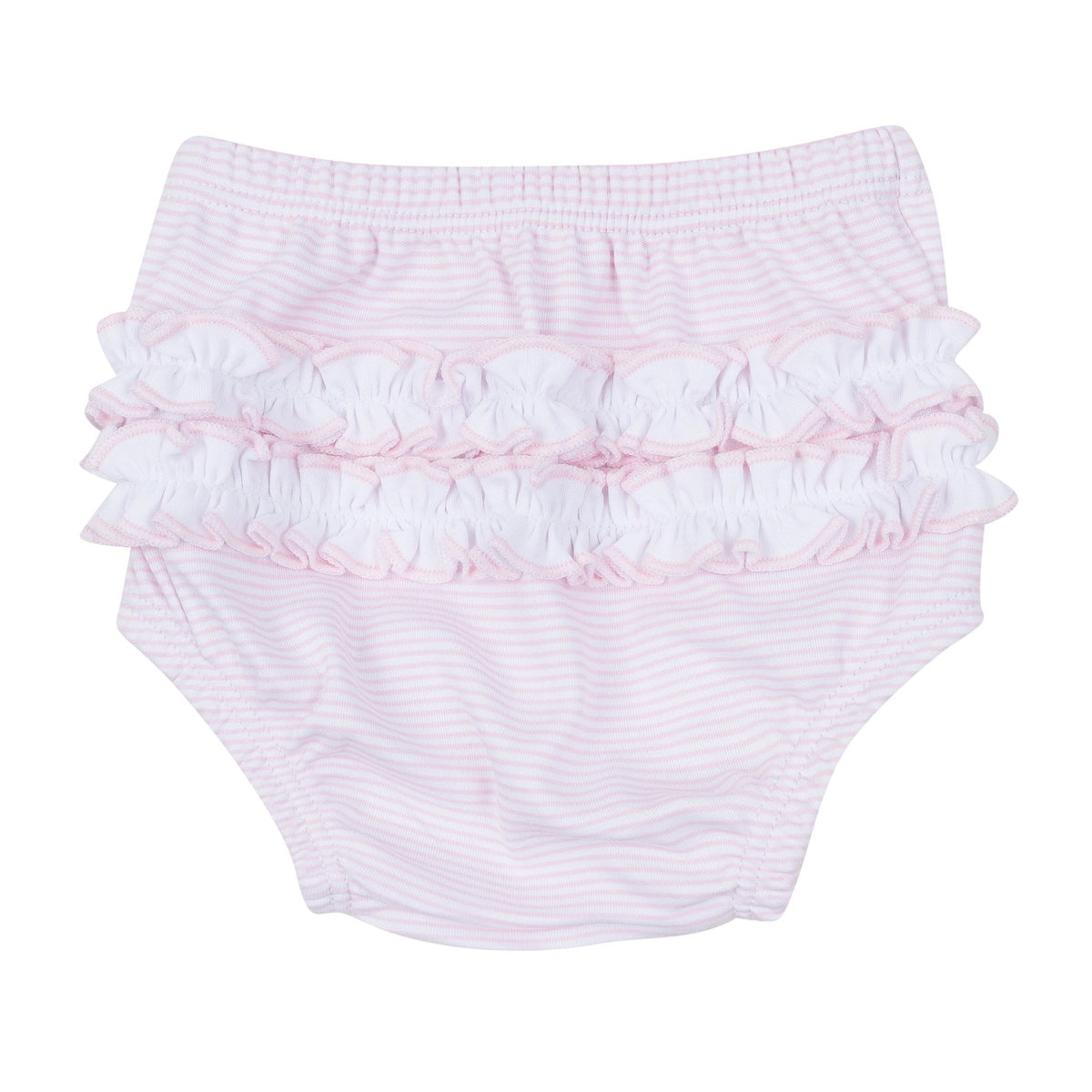 Magnolia Baby_Anna Smocked Ruffle Short Sleeve Diaper Cover Set - Pink_3