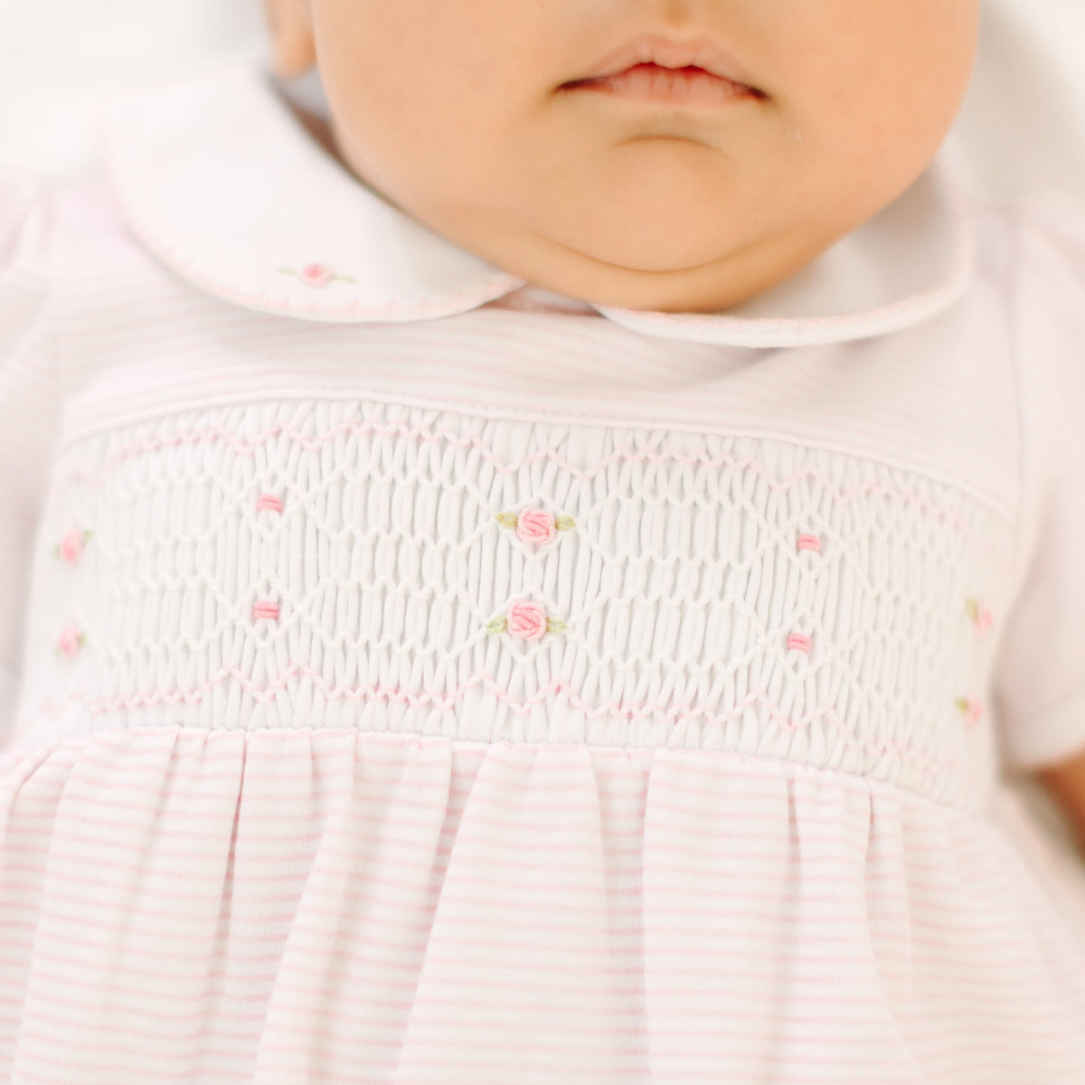 Magnolia Baby_Anna Smocked Short Sleeve Bubble - Pink_6
