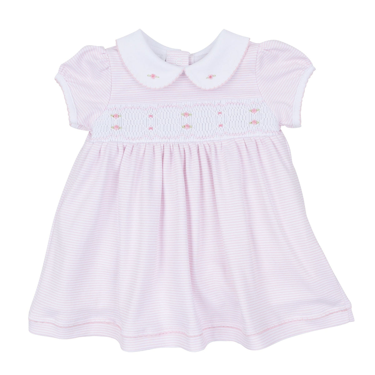 Magnolia Baby_Anna Smocked Short Sleeve Dress - Pink_1