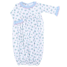  Anna's Classics Print Ruffle Gathered Gown - Magnolia BabyGown