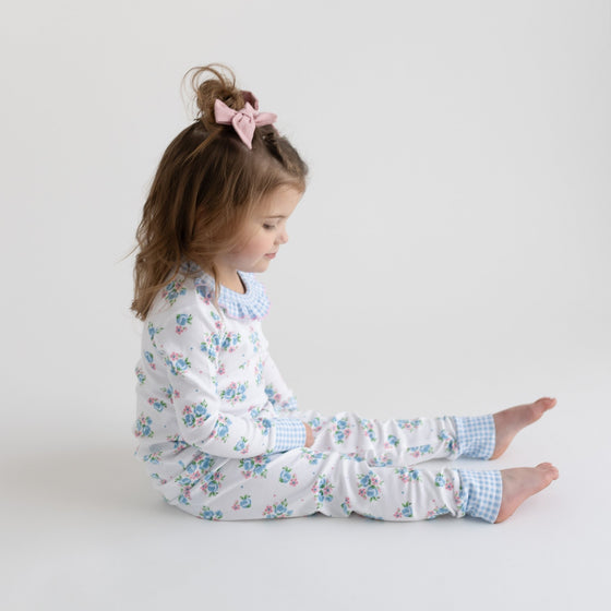 Anna's Classics Ruffle Infant/Toddler Long Pajamas - Magnolia BabyLong Pajamas