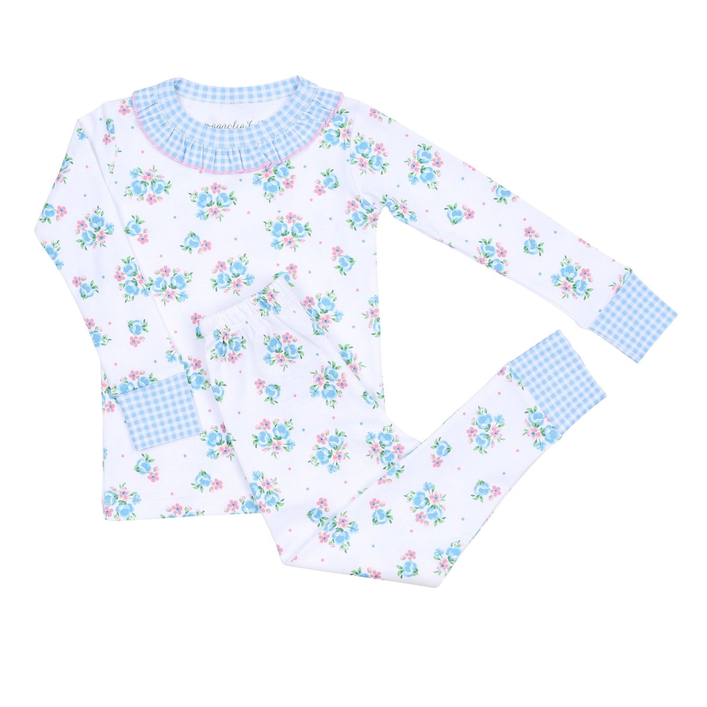 Anna's Classics Ruffle Infant/Toddler Long Pajamas - Magnolia BabyLong Pajamas
