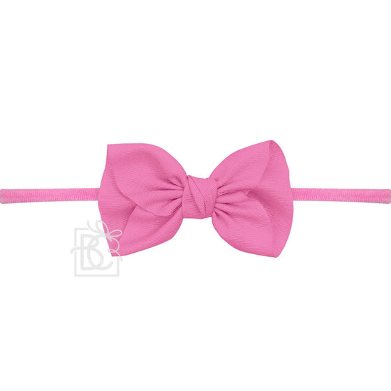 Anne Hot Pink Headband with Grosgrain Bow - Magnolia BabyHeadband