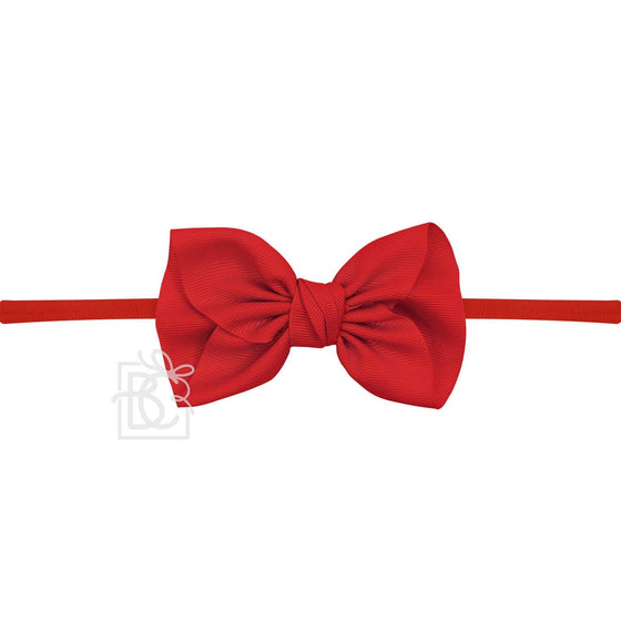 Anne Red Headband with Grosgrain Bow - Magnolia BabyHeadband