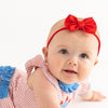 Anne Red Headband with Grosgrain Bow - Magnolia BabyHeadband